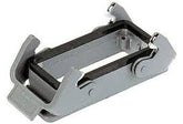 Harting Base, double clip, 10-pin, panel mount